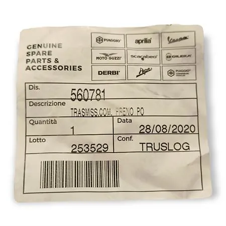 560781 Trasmissione completa freno posteriore (Piaggio Gilera)