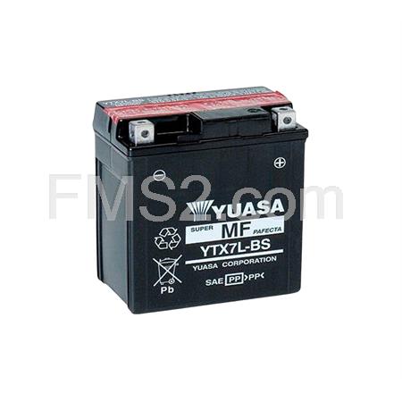Batteria Yuasa YTX7L-BS (prodotto originale PIAGGIO), 12 Volt - 6 Ah, ricambio 584662