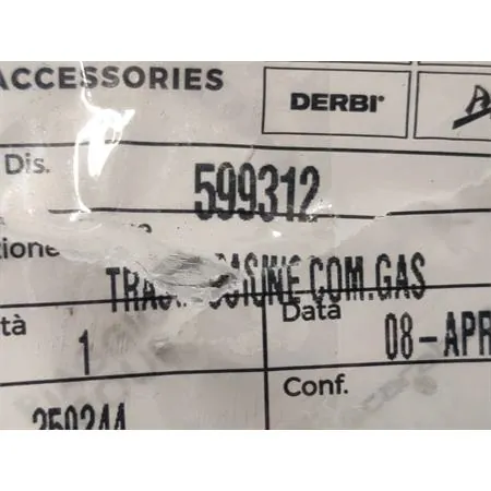 599312 Trasmissione com.gas