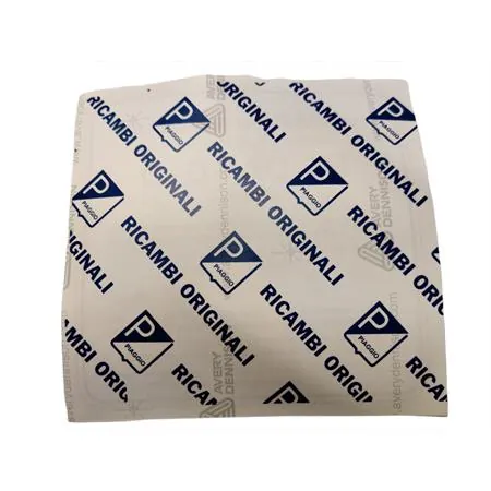 610275M Etichetta norme di rodaggio 3 marce (Piaggio Gilera)
