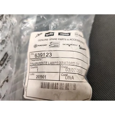 Gemma trasparente lampeggiatore destra, ricambio 639123