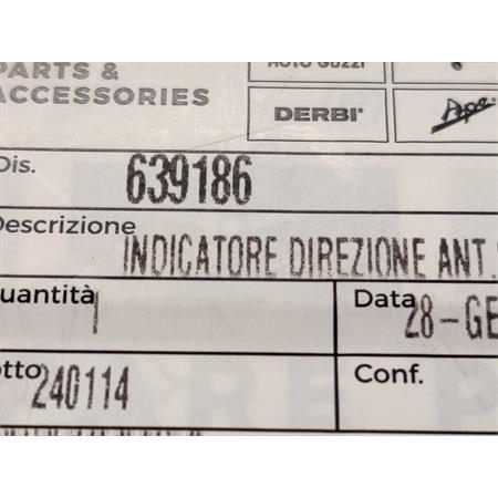 Indicatore direzione ant.sx, ricambio 639186