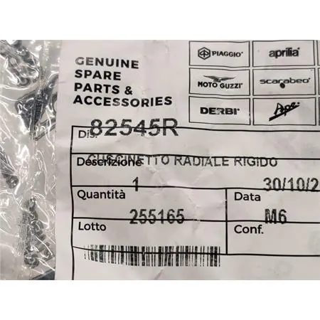 82545R Cuscinetto radiale rigido (Piaggio Gilera)