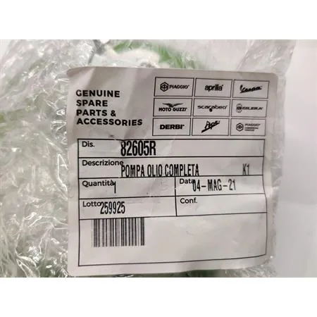 82605R Pompa olio completa (Piaggio Gilera)