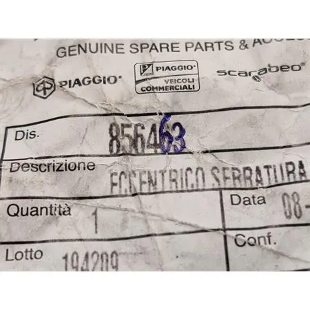 Eccentrico serratura, ricambio 856463