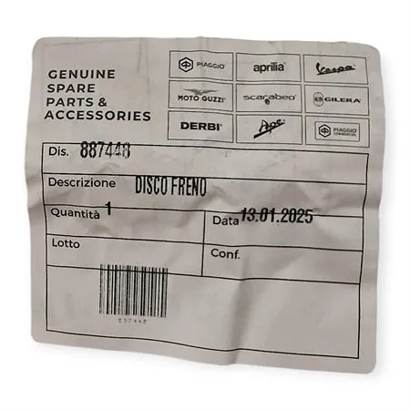 Disco freno posteriore originale Moto Guzzi 887448 specifico per Moto Guzzi V7/V9/V85/Nevada da 260mm - offset 24mm 