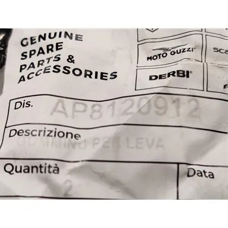 AP8120912 Gommino per leva (Piaggio Gilera)