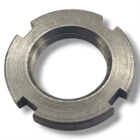 Ghiera filettata con scassi M17x1 originale Aprilia AP8150299 per perno forcellone moto e maxi moto Aprilia