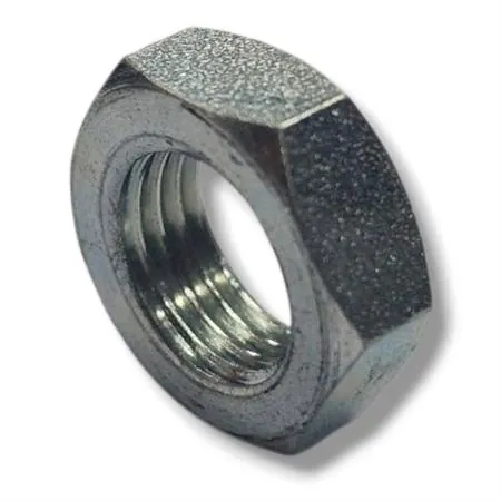 Dado originale Piaggio - Aprilia M12 x 1,25 mm con esagono chiave da 17 e zincato argento per fissaggio semi puleggia fissa motori Aprilia DiTech e carburatore 50 cc prodotti dal 1999 fino al 2004 , ricambio AP8152135