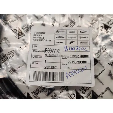 Trasmissione completa comando frizione, ricambio B007702