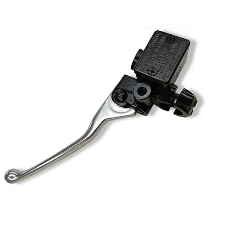 CM074801 Pompa freno posteriore sinistra a comando idraulico completa di leva in alluminio cromata per scooter NRG Power 50 e maxi scooter Vespa GT, GTS e Super 125, 250 e 300 cc