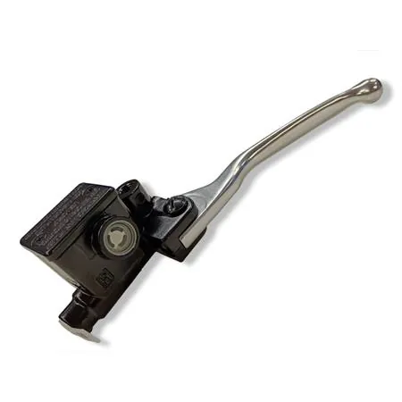 CM074801 Pompa freno posteriore sinistra a comando idraulico completa di leva in alluminio cromata per scooter NRG Power 50 e maxi scooter Vespa GT, GTS e Super 125, 250 e 300 cc