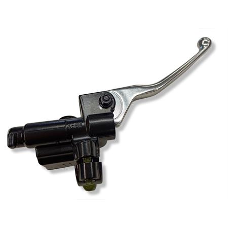 Pompa freno posteriore sinistra a comando idraulico completa di leva in alluminio cromata per scooter NRG Power 50 e maxi scooter Vespa GT, GTS e Super 125, 250 e 300 cc, ricambio CM074801