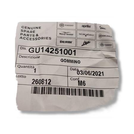 Gommino, ricambio GU14251001