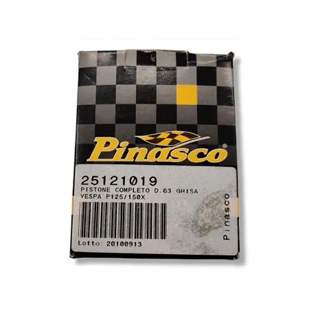 25121019 Pistone completo Pinasco per Vespa 125-150 PX diametro 63.0mm in ghisa