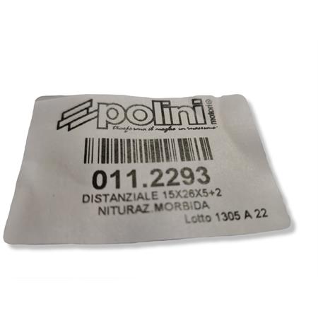 Rondella distanziale variatore Polini Evolution per alberi motore con asse liscia con misura 15x26x5 mm + 2 mm per il gradino nella parte interna, ricambio 0112293