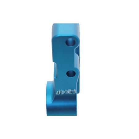 Supporto pinza freno anteriore POLINI in alluminio CNC anodizzato azzurro per scooter Piaggio zip sp, ricambio 0502251