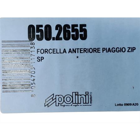 Forcella anteriore Polini Evolution mono braccio per scooter Piaggio zip sp e Vespa small frame 50 e 125 modificata con freno a disco, ricambio 0502655