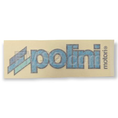 Adesivo sticker Polini prespaziato con bordo blu dimensioni 23x8 cm, ricambio 0970032