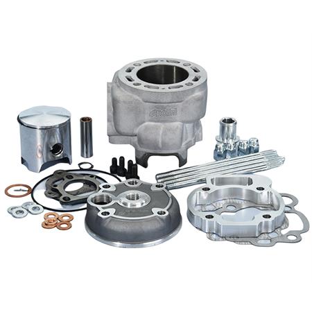 Motore gruppo termico Polini Big Evolution diametro 52 mm e corsa 44 mm con cilindrata 93,4 cc per motori Minarelli AM6 e da montare assieme all'albero motore 2100069, ricambio 1331012