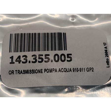 O-ring trasmissione pompa acqua minimoto Polini dal pignone uscita campana frizione alla pompa acqua, ricambio 143355005