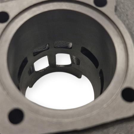Motore gruppo termico Polini Evolution ghisa 70 cc diametro 47 mm corsa 39,2 bi-fascia spinotto 10 mm per motori Minarelli verticale Mbk Booster Spirit tutte le versioni, ricambio 1660074E
