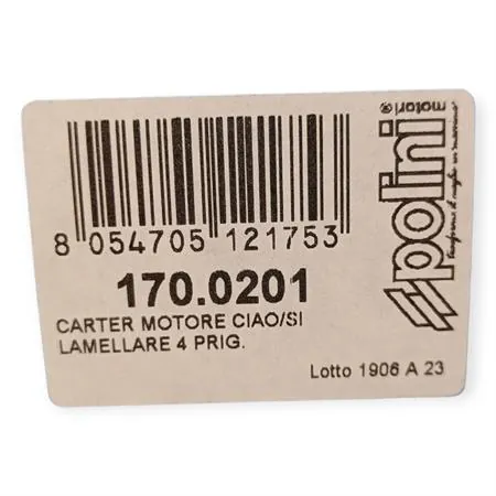 170.0201 Carter motore lamellare Polini for race con accensione elettronica per ciclomotori Piaggio Ciao, Si, Bravo, SuperBravo, Cba, Grillo, Boss, Boxer