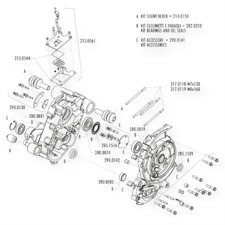 170.0601 Carter Motore Polini Vespa PX 125/150 (Cod. 170.0601) – Performance, Affidabilità, Compatibile PX/PE
