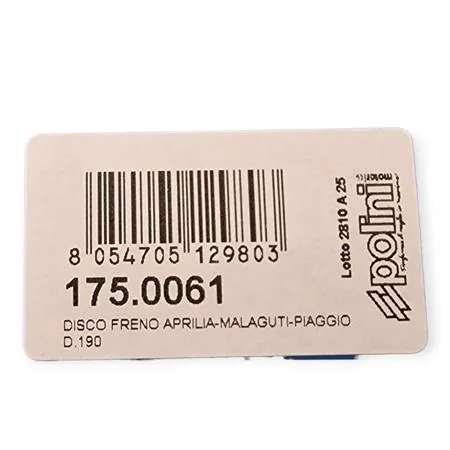 Disco Freno Polini WAWE 190mm Acciaio AISI420 – Cod. 1750061 – Compatibile Aprilia, Malaguti, Piaggio