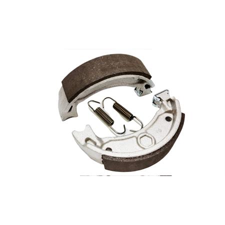 Ganasce freni a tamburo posteriori Polini con molle, diametro 110 x 25 mm per scooter MBK e Yahama booster, ricambio 1761205