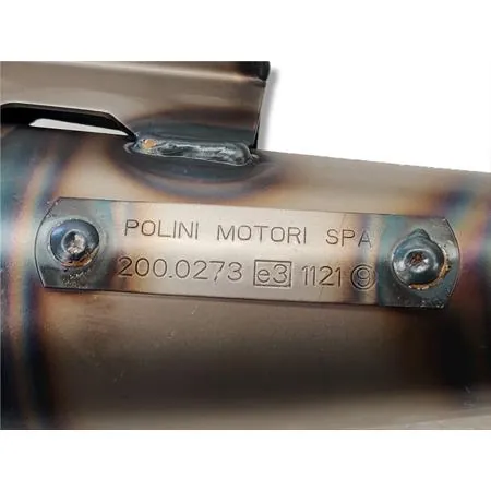 200.0407 Marmitta Polini modello scooter team 4 omologata per scooter Piaggio zip sp 50 e applicabile a tutti gli scooter con motore Piaggio raffreddati ad aria e liquido