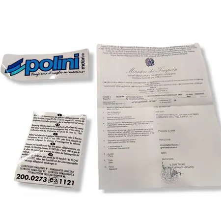200.0407 Marmitta Polini modello scooter team 4 omologata per scooter Piaggio zip sp 50 e applicabile a tutti gli scooter con motore Piaggio raffreddati ad aria e liquido