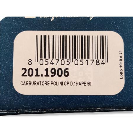 Carb.polini cp d.19 ape 50, ricambio 2011906