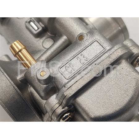 Carburatore Polini cp con diametro 23 e starter aria con pomello a tirare manuale per applicazioni varie, ricambio 2012300