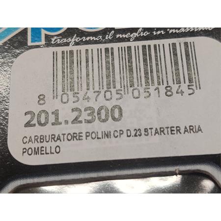 Carburatore Polini cp con diametro 23 e starter aria con pomello a tirare manuale per applicazioni varie, ricambio 2012300