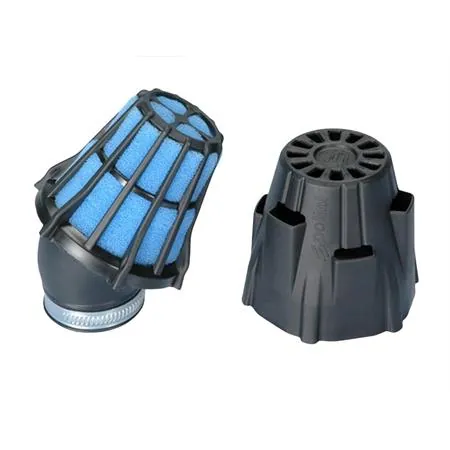 Filtro aria air box Polini blu Polini inclinato a 30° imbocco da 42 mm, ricambio 2030092