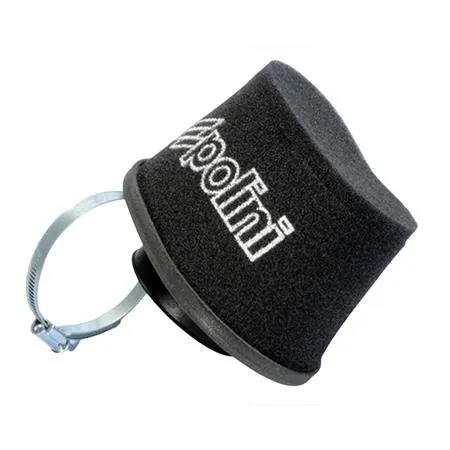 Filtro aria in spugna Polini doppia densità per scooter con carburatore polini CP e 
 imbocco con diametro 60 mm, ricambio 2030166