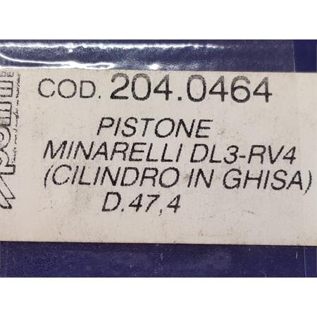 Pistone minar. dl3-rv4(ghisa)d.47,4, ricambio 2040464
