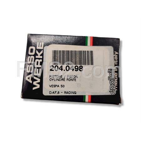 Pistone Polini per Vespa 50 con diametro 47,8 mm modello Racing, ricambio 2040498