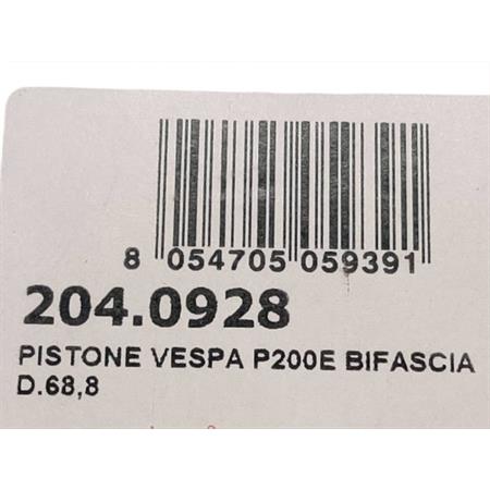 Pistone vespa p200e bifascia d.68,8, ricambio 2040928