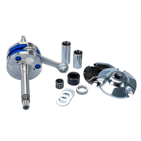 Albero motore Polini evo2 Piaggio Gilera biella 80 dal pieno, ricambio 2100018