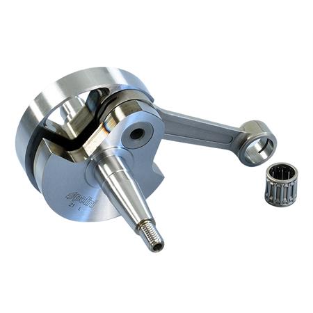 Albero motore anticipato Polini cono 19 mm e corsa 51 mm completo di biella ricavata dal pieno e gabbia a rulli per Piaggio Vespa 125 primavera e 125 Et3, Vespa Pk 125 e Pk 125 S, ricambio 2100056