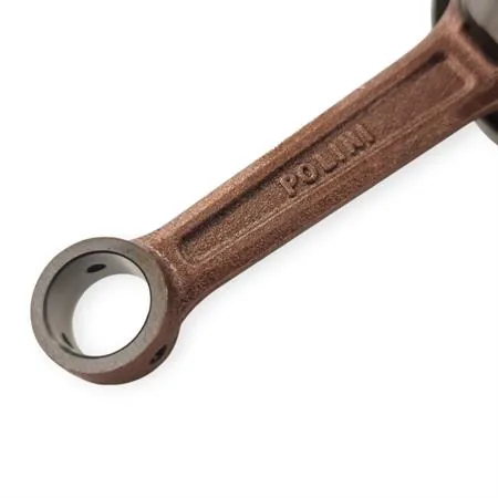 210.0074 Albero motore Polini a spalle piene per carter lamellare evolution con spinotto da 12 mm e gabbietta rinforzata per ciclomotori Piaggio Ciao, Si, Boxer, Bravo, SuperBravo, Grillo, Cba