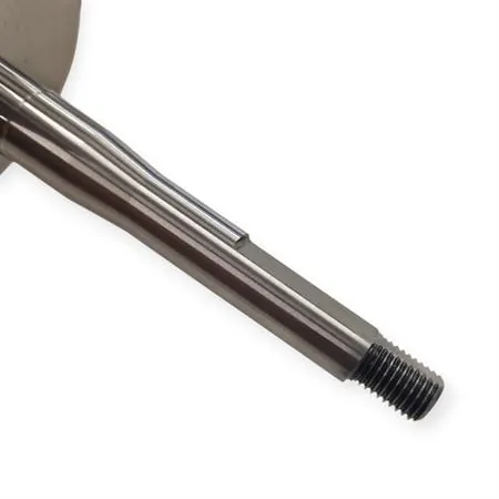 210.0074 Albero motore Polini a spalle piene per carter lamellare evolution con spinotto da 12 mm e gabbietta rinforzata per ciclomotori Piaggio Ciao, Si, Boxer, Bravo, SuperBravo, Grillo, Cba
