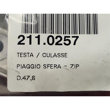 Testa Piaggio sfera-zip diametro 47.6 (Polini), ricambio 2110257