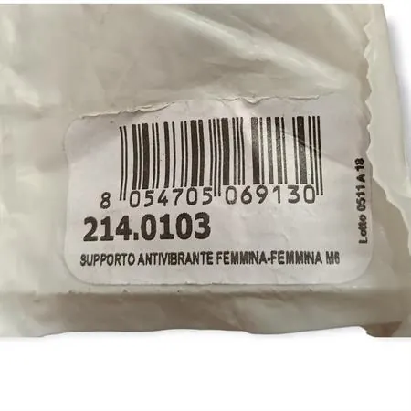 214.0103 Supporto antivibrante femmina-femmina m6 (Polini)