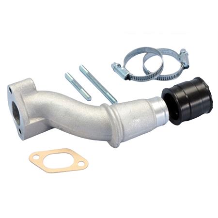 Collettore aspirazione Polini in alluminio per carburatori CP 24 per vespa 50 e 125 primavera et3 , ricambio 2150006