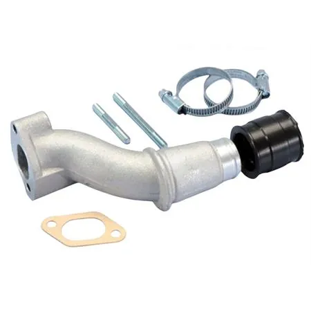 Collettore aspirazione Polini in alluminio per carburatori CP 24 per vespa 50 e 125 primavera et3 , ricambio 2150006