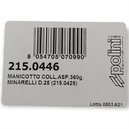 215.0446 Manicotto collettore aspirazione 360gradi minarelli e piaggio per carburatore phbg 19- 21 ricambio 2150446