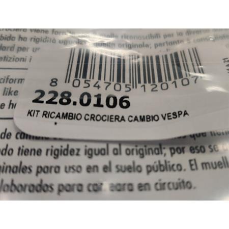 Kit ricambio crociera cambio vespa, ricambio 2280106
